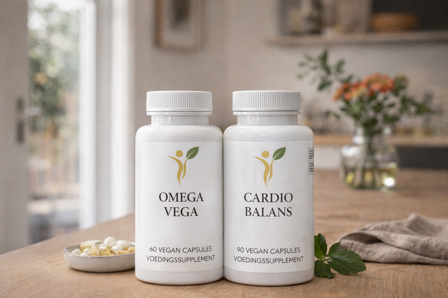 Cholesterol Balans Pakket met Omega Vega en Cardio Balans voor natuurlijke ondersteuning van cholesterol en hartgezondheid